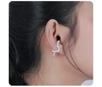 Cutie Snake Shaped Silver Ear Cuff EC-1456